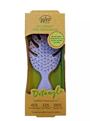 Wet Brush Go Green Mini Detangler -  Purple - Small NIB - Image 1 of 2