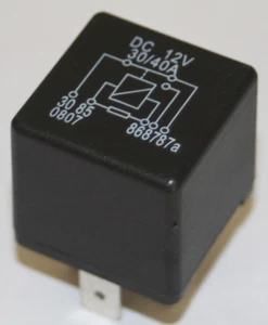Wechselrelais mit Widerstand, ohne Halter, 12 Volt, 30 (40) Ampere - Bild 1 von 2