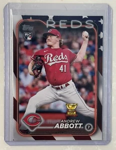 2024 Topps Series - Andrew Abbott - "Independence Day" #d /76 RC Cincinnati Reds - Picture 1 of 2
