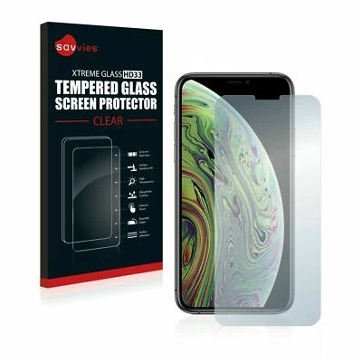 Apple iPhone Xs Savvies® Xtreme Glass HD33 Clear Tempered Glass Screen Protector - Imagen 1 de 4