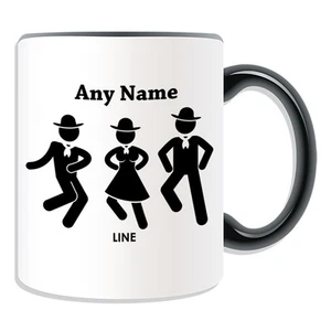 Personalised Gift Line Dancer Mug Money Box Cup Dance Team Party Name Tea Coffee - Picture 1 of 20
