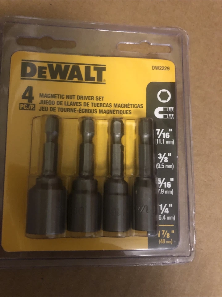 DEWALT Maxfit 4 PC Magnetic Nut Driver Set Dw2229