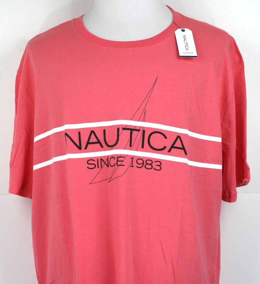 Camiseta Nautica Sleep gráfica na frente gola redonda manga curta todos os tamanhos - Imagem 1 de 1