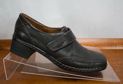 Josef Seibel Biscay Dark Brown Leather Loafers Pumps Heels Womens Sz 7 - 7.5 - Image 1 of 4