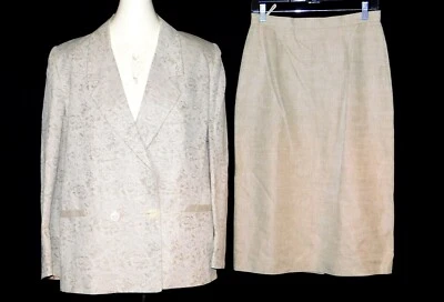 Traje Crema Vintage Años 80 Para Mujer CHRISTIAN DIOR SAKS QUINTA AVENIDA Talla 12 Foto 1 de 4