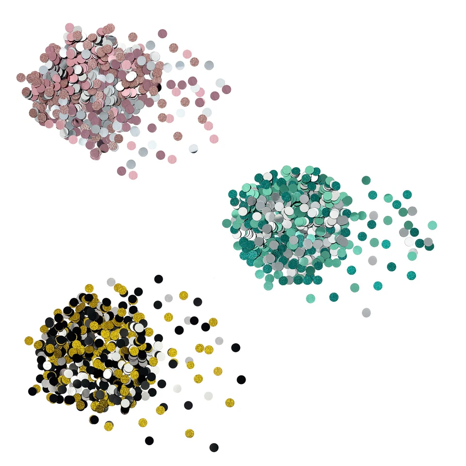 Konfetti Rund Glitzer für Geburtstag Silvester JGA Streu Deko Tischdeko -wählbar - Bild 1 von 1