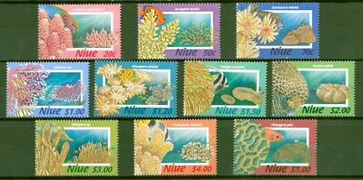 Niue 1996 - Korallen - Steinkorallen Pilzkorallen Feuerkorallen - Nr. 869-78 ** - Bild 1 von 2
