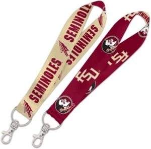Florida State Seminoles 1" Key Strap Key Chain Keychain ID Lanyard USA SHIPPING - Picture 1 of 1
