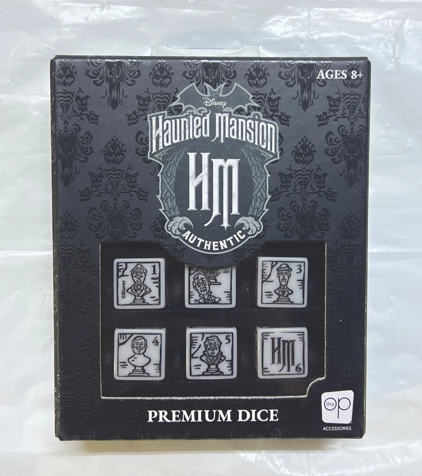 USAopoly Disney Haunted Mansion Premium 6 Piece Dice Set IN STOCK