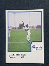 1986 ProCards Baseball, Mike Brewer, Omaha Royals, Near Mint 