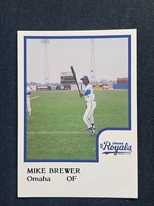 1986 ProCards Baseball, Mike Brewer, Omaha Royals, Near Mint 