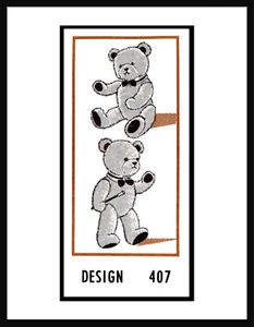 Pedido por correo # 407 OSO DE PELUCHE tela costura animal de peluche patrón artesanía juguete 16" - Imagen 1 de 3