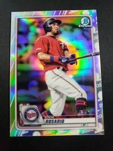 2020 Bowman Chrome Eddie Rosario Refractor /499 #52 - Picture 1 of 6