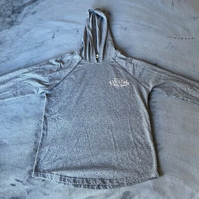Camisa Rick’s Cafe Jamaica manga longa azul claro com capuz média - Imagem 1 de 4