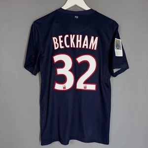PSG PARIS SAINT-GERMAIN 2012 2013 HOME FOOTBALL SHIRT SOCCER JERSEY #32 BECKHAM - Picture 1 of 9