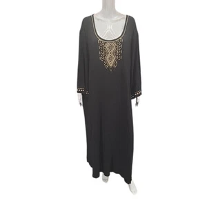 AnyWear by Catherines Womens Weekend Dinner Party Dress 5X 34/36W Plus Sz Black - Picture 1 of 13