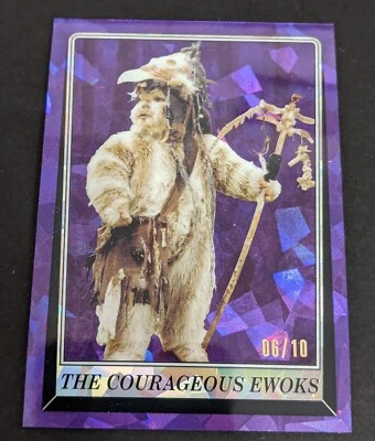 2023 Star Wars Sapphire Return Of Jedi The Courageous Ewoks Purple /10  #103  - Image 1 of 2