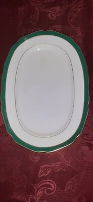 Imperal Jade Bone China serving dish. - Image 1 of 4