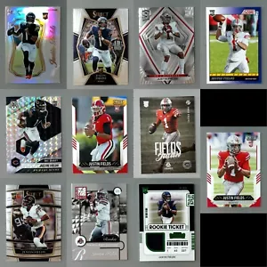 Lot of 11 2021 Justin Fields Rookies Mosaic Select Silver Patch Score Donruss - Bild 1 von 24