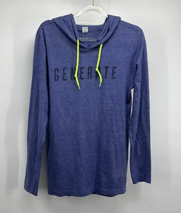 Anvil Ring Spun Lightweight Hoodie Blue Neon Green Size Small Pullover Hooded - Picture 1 of 7
