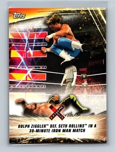 2019 Topps WWE Summerslam #83 Dolph Ziggler def Seth Rollins in Iron Man Match - Picture 1 of 2
