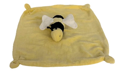 Burts Bees Bumble Bee Lovey algodón orgánico esquinas anudadas amarillas Foto 1 de 4