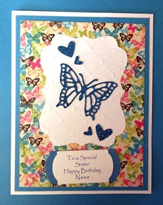Personalized Birthday Card for Sister or Sister-In-Law with Verse Inside - Picture 1 of 5
