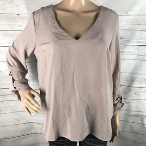 Forever 21 Bluse Large hell lila mauve leichtes Polyester schönes Shirt - Bild 1 von 8