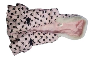 Little Lass Girls' Pink Puffer Coat with Bow Accents, Size 6X - Picture 1 of 3