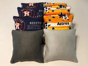 HOUSTON ASTROS STICK AND SLIP CORNHOLE SITZSÄCKE --- 8ER SET - Bild 1 von 1