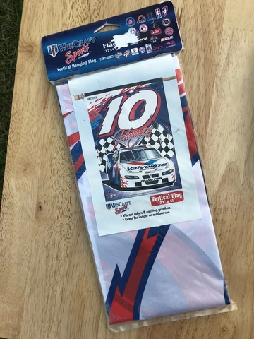 Nascar Racing Flag Banner #10 Johnny Benson Valvoline Vertical Flag 27”x41” NEW Cover