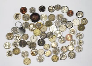 LOT WRIST WATCH MOVEMENTS CLOCKWORK STEAMPUNK ART DIY PARTS JEWEL 968g 67 PCS - Picture 1 of 1