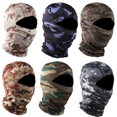 Tactical Motorcycle Cycling Hunting Balaclava Snood Camo Ski Helmet Face Mask US - Image 1 of 4