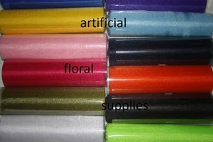 ROLL ELEGANCIA ORGANZA SUAVE TRANSPARENTE 29CM X 25M MESA DE BODA SILLA DE CORREDOR ARCOS - Imagen 1 de 26
