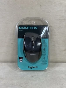 Logitech M705 MARATHON Wireless Wheel Mouse - 8-BUTTON VERSION - NEW&SEALED - Picture 1 of 17