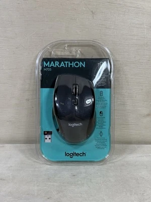 Logitech M705 MARATHON Wireless Wheel Mouse - 8-BUTTON VERSION -  NEW&SEALED - Image 1 of 4