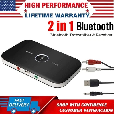 Bluetooth Transmitter & Receiver Wireless Adapter For Home stereos/speakers - Image 1 of 4