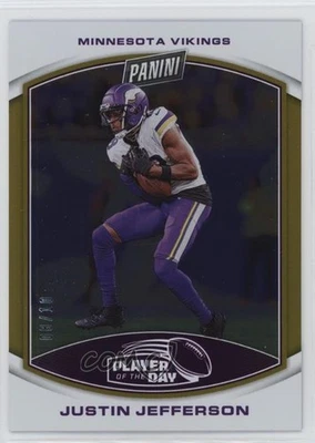 2023 Panini Player of the Day Gold /10 Justin Jefferson #7 - Image 1 of 2