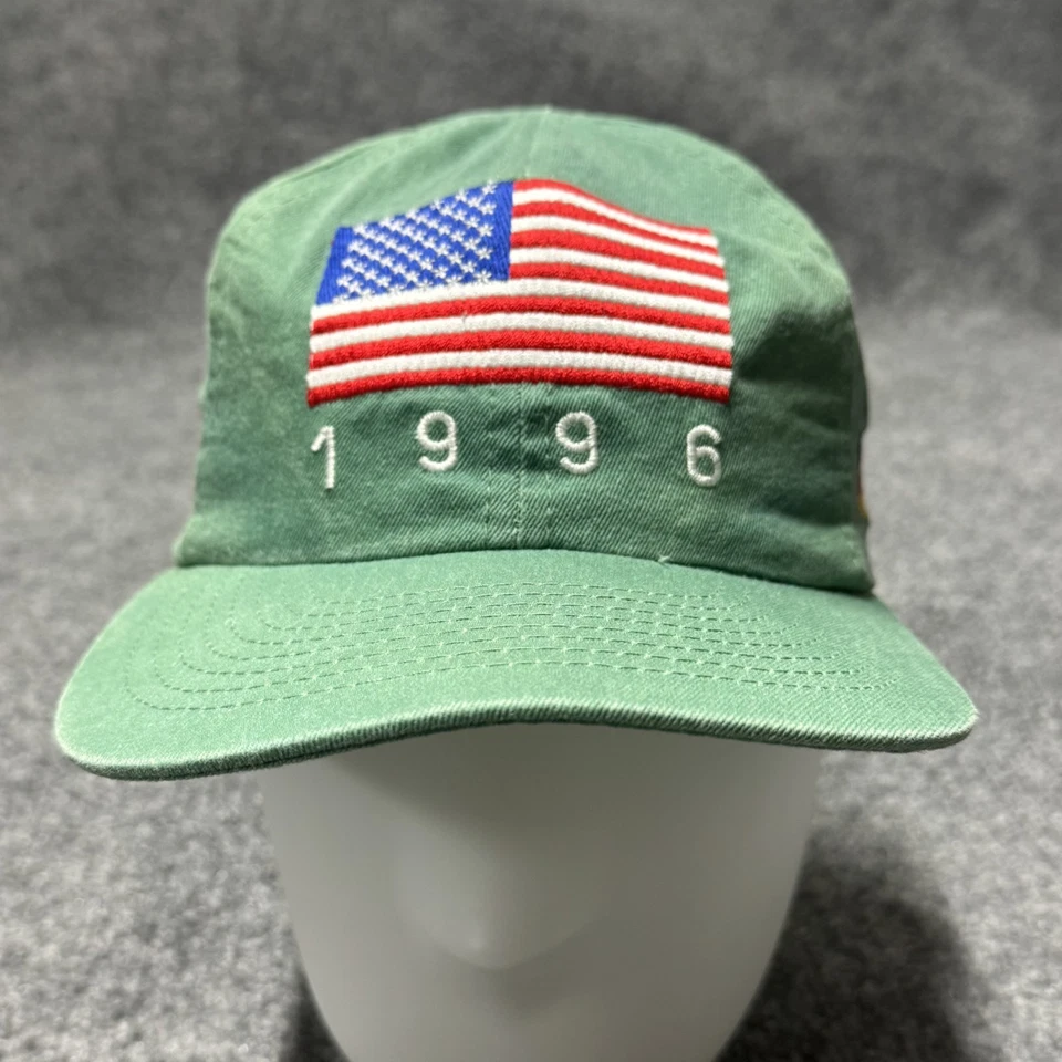 Vintage Reversible 1996 Olympic Flags Hat Cap Cotton USA - Image 1 of 4