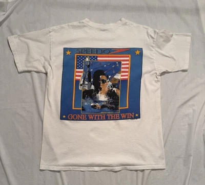 Vintage Speedo Shirt Mens Large Swimming Gone With The Win USA Olympics 90s Tee - Image 1 of 4