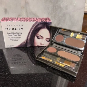 Joan Rivers Great Hair Day & Great Brow Day Duo Compact RED (B4z109 - Picture 1 of 1