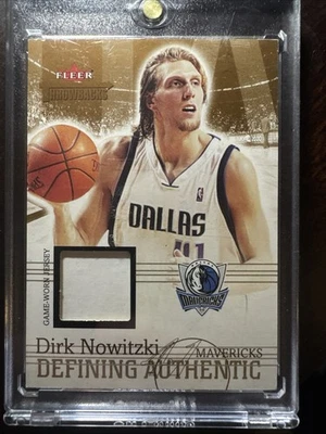 Fleer Authentix 2004 archivo corporativo prueba Dirk Nowitzki PSA auténtico patio Foto 1 de 2
