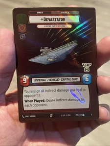 Devastator Top 8 Promo Foil - P25 3 NM - Star Wars Unlimited - Picture 1 of 1