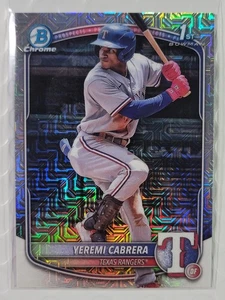 Two 2025 Bowman Chrome Prospect Yeremi Cabrera 1st Bowman Mojo & Chrome #BCP-146 - Picture 1 of 4