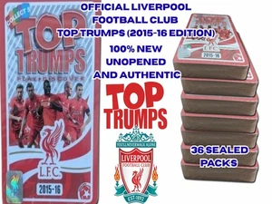 Liverpool FC Top Trumps Lot – 36 Sealed Packs ⚽ Collector Bulk Bundle 2015-16 - Picture 1 of 20
