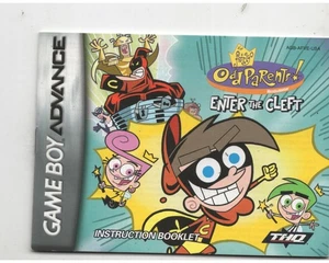 Fairly Odd-Parents Enter The Cleft Nintendo GBA Manual Only Authentic - Picture 1 of 1
