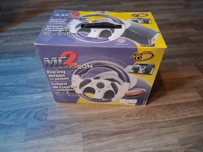 MadCatz MC2 MicroCON Racing Wheel & Pedals for GameCube Brand New Not Sealed - Image 1 of 4