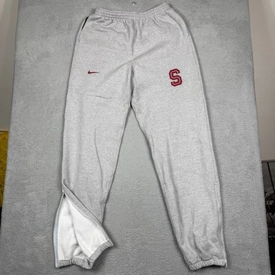 VTG Nike Stanford Cardinal Made in USA Basketball Sweatpants Men Gray S Logo - Image 1 of 4