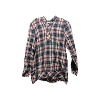 Camisa Crescent Manga Larga Botón A Cuadros Calce Relajado Talla Pequeña Foto 1 de 4