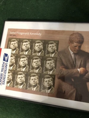 US Scott 5175 John Fitzgerald Kennedy, Complete Sheet/12 Forever Mint Framed ￼nh - Image 1 of 4
